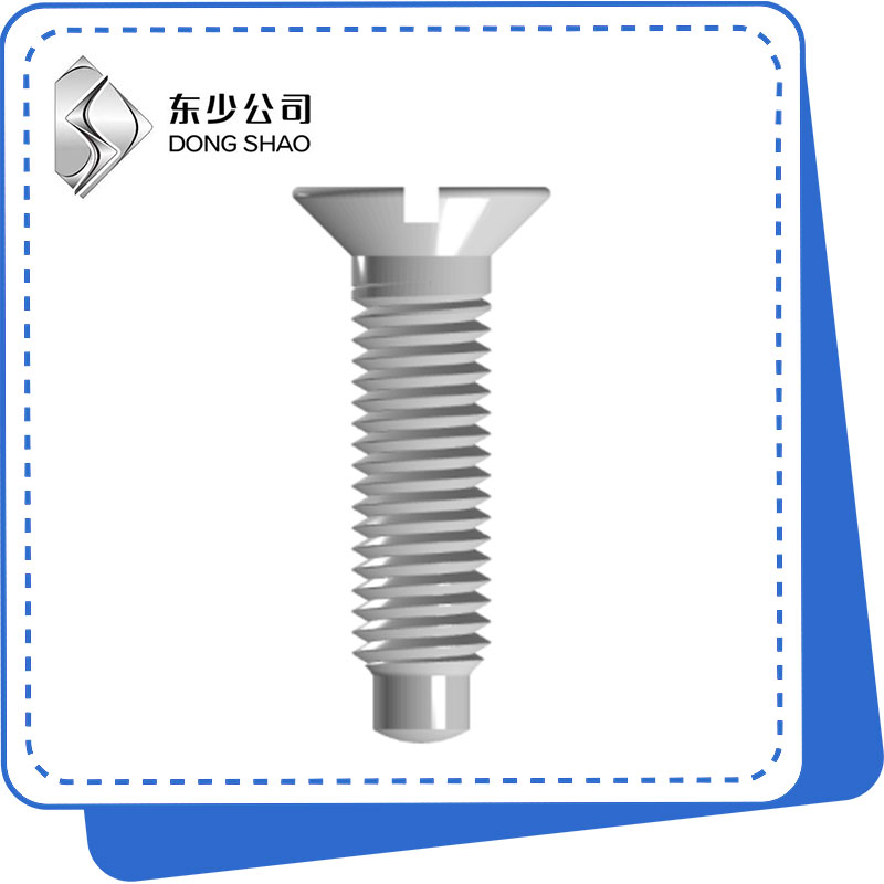 Slotted Countersunk Kichwa Screws na Full Dog Point