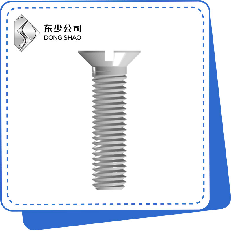 Slotted Countersunk Kichwa Screws